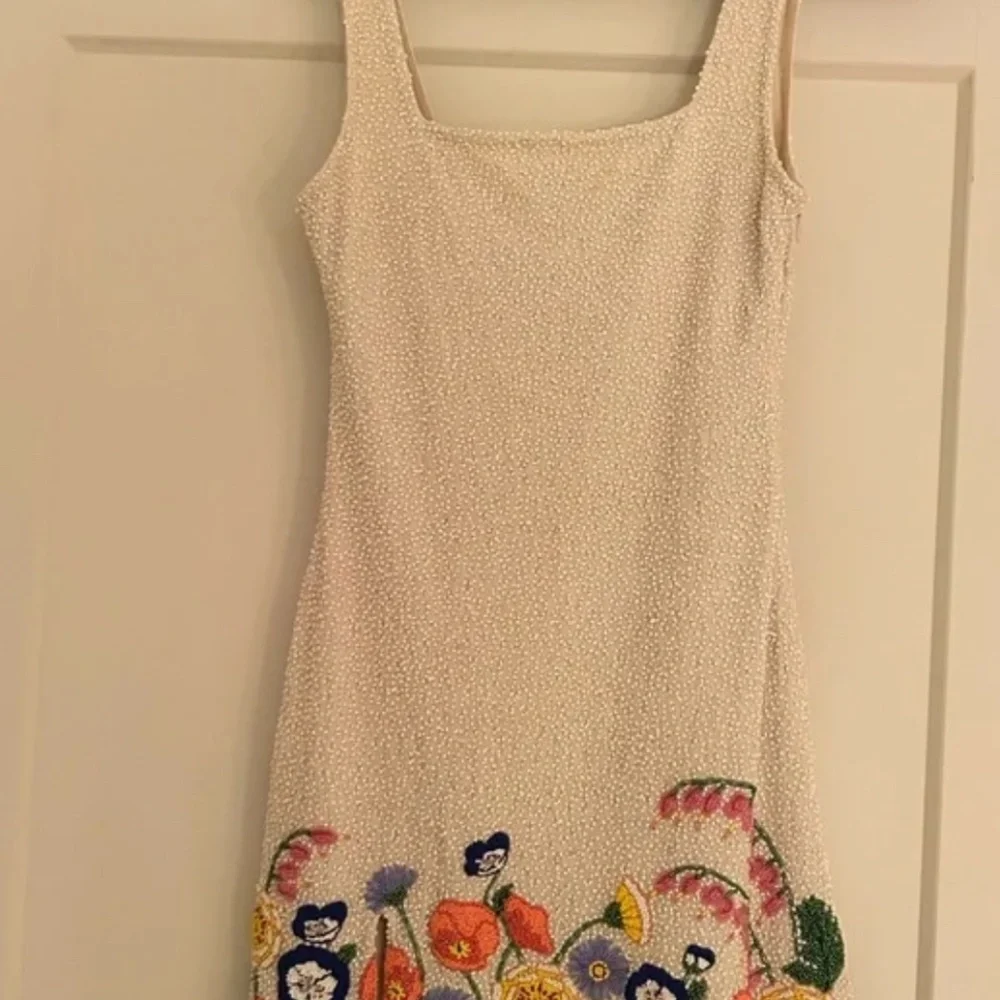 STAUD Beaded Floral Mini Dress – Size S - Picture 2 of 3